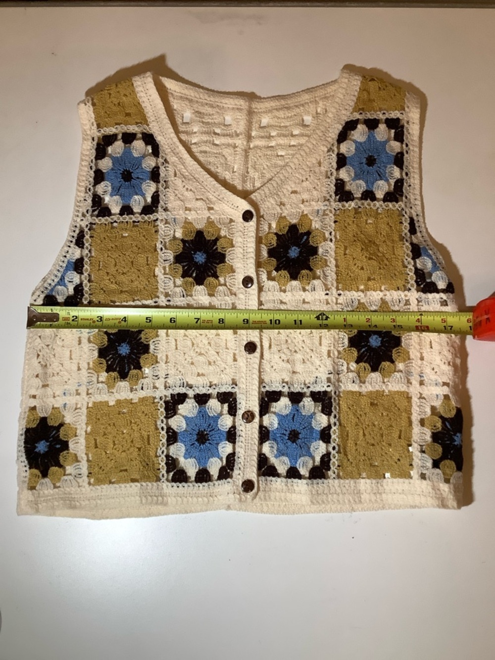SHEIN 3-Pc Retro Vest Bundle - Granny Square, Plaid & Colorblock - XS/S - Picture 5 of 12
